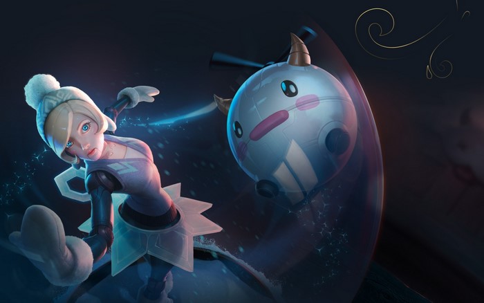 Orianna from League of Legends with a ball