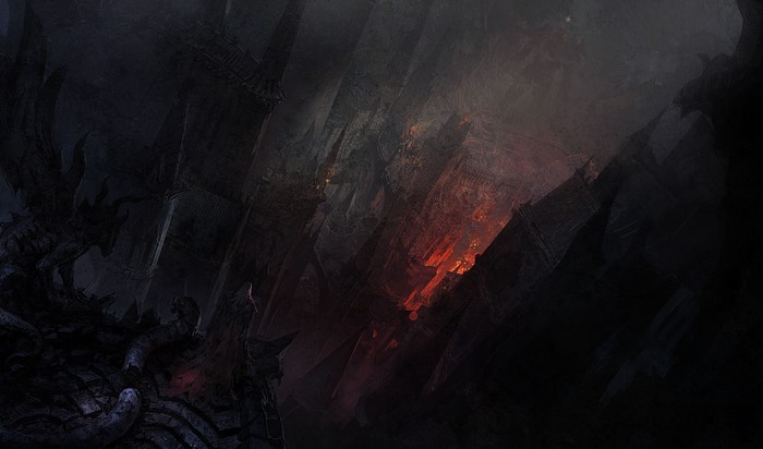 Concept art for Castlevania: Lords of Shadow