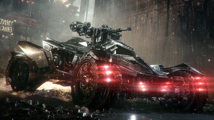The Batmobile from Batman: Arkham Knight