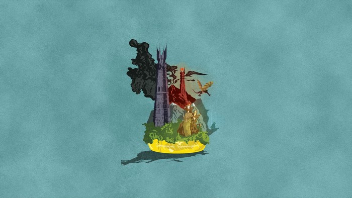 The Lord of the Rings minimalist illustration