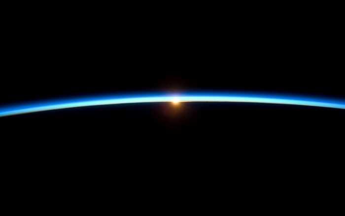 Sunrise Over Earth from International Space Station