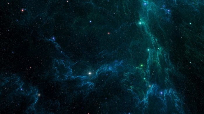 Space render with stars and nebulae