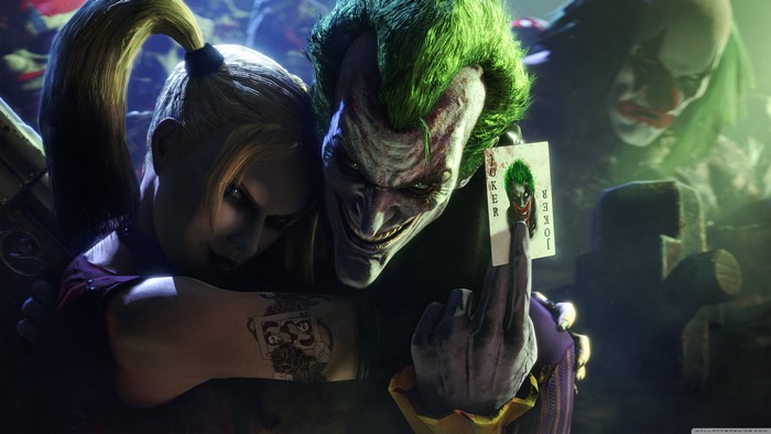 Joker and Harley Quinn from Batman: Arkham Knight
