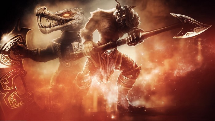 Renekton and Nasus from League of Legends