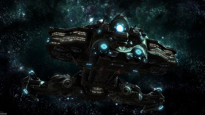 StarCraft II Battlecruiser in Space