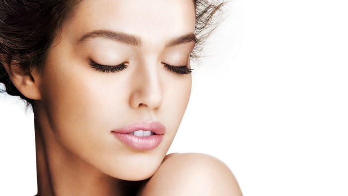 Model Emily DiDonato with makeup