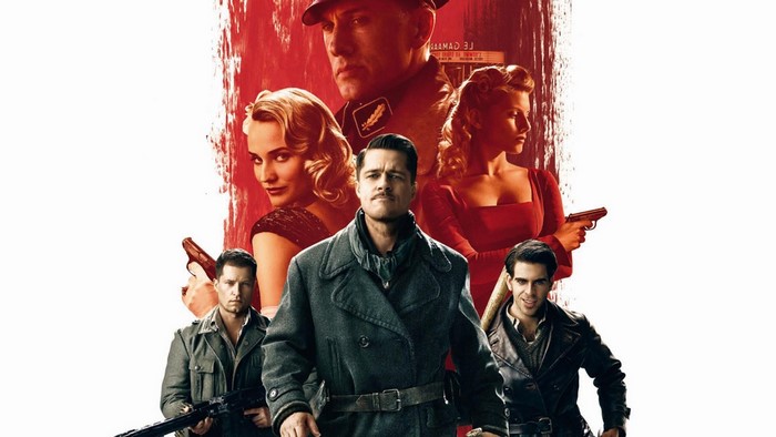 Inglourious Basterds Brad Pitt and cast