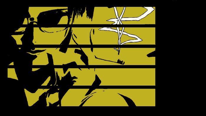 Faye Valentine from Cowboy Bebop smoking