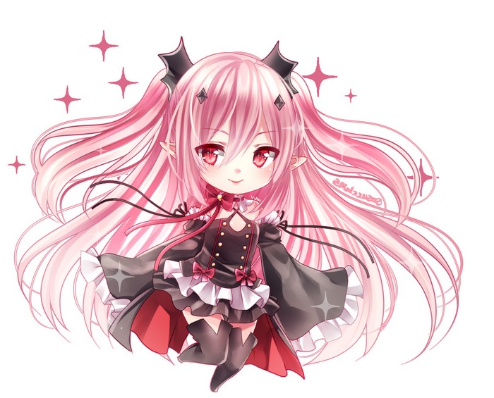 Krul Tepes from Owari no Seraph Chibi Anime