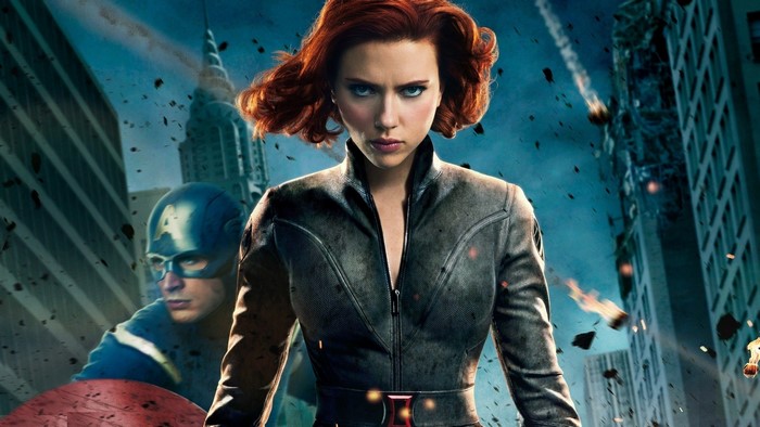 Black Widow and Captain America from The Avengers