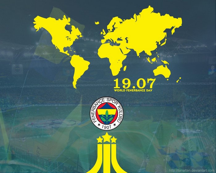 Fenerbahce World Map 19.07 Celebration