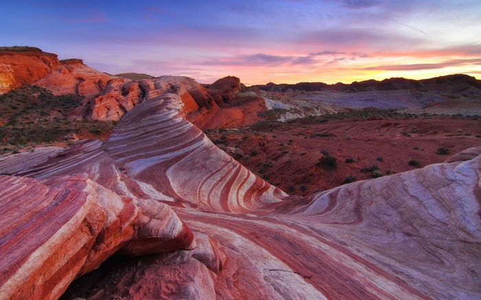 Valley of Fire State Park at sunset