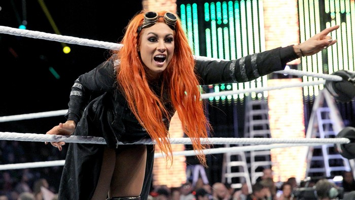 Becky Lynch from WWE in a wrestling ring