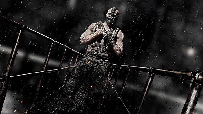 Bane Standing in Rain from The Dark Knight Rises