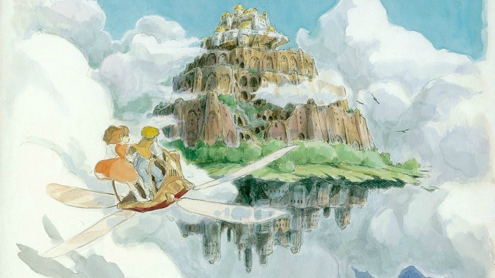 Castle in the Sky anime illustration