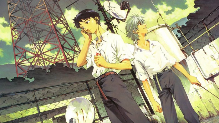 Shinji Ikari and Kaworu Nagisa from Neon Genesis Evangelion
