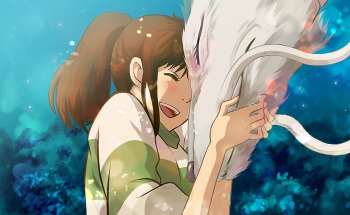 Chihiro and Haku from Spirited Away