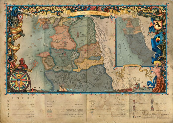 The Witcher 3: The Northern Kingdoms Map