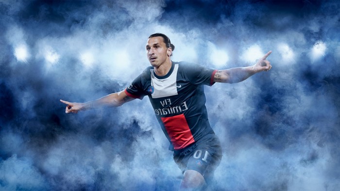 Zlatan Ibrahimović in Paris Saint-Germain uniform