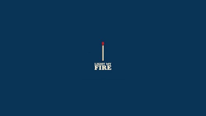The Doors Light My Fire Minimalist Match