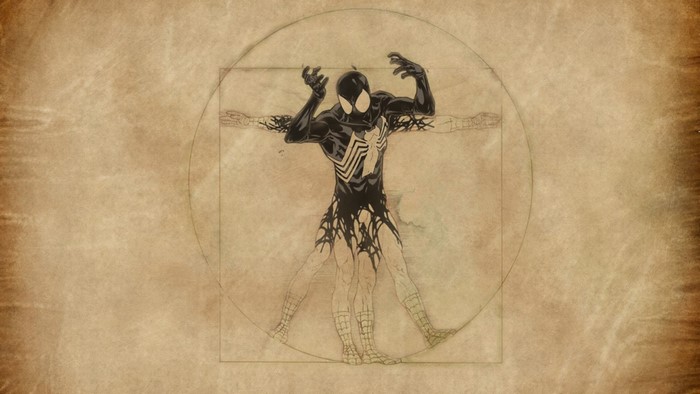 Spider-Man from Comic Books as Vitruvian Man
