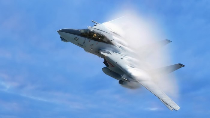 F-14 Tomcat breaking the sound barrier