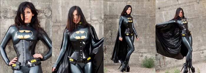 Alexandra Corneille as Batgirl in Latex