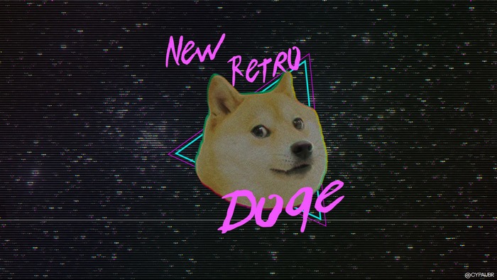 Doge New Retro Wave Style
