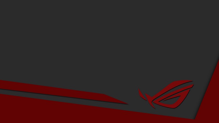 Republic of Gamers logo on dark background