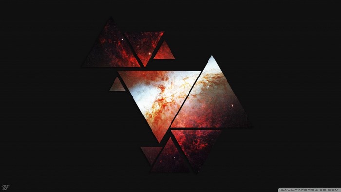 Abstract Geometric Triangles with Cosmic Texture