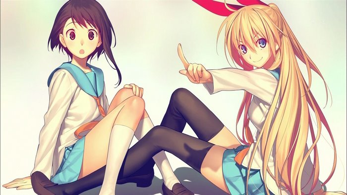 Kosaki Onodera and Chitoge Kirisaki from Nisekoi