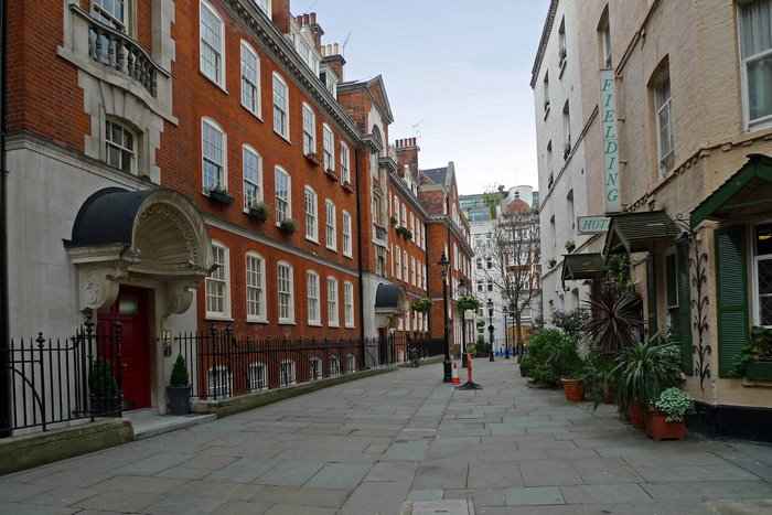 Fielding Hotel street in London