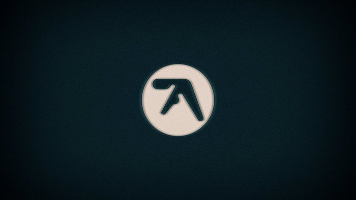 Aphex Twin logo on dark background