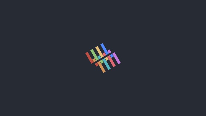 Minimalist abstract colorful geometric design
