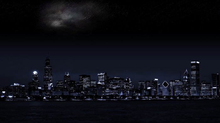 Chicago Skyline at Night