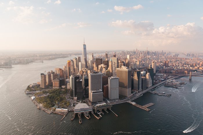 New York City Skyline Aerial View