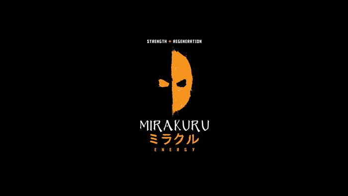 Deathstroke mask with Mirakuru Energy logo