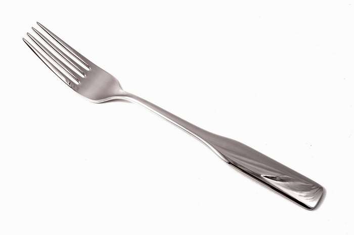 Close up of a metal fork