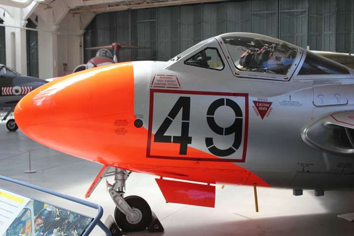 Jet plane with number 49