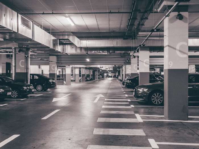 Cars in a parking area