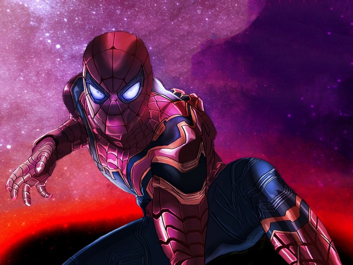 Spider-Man from Avengers Infinity War artwork