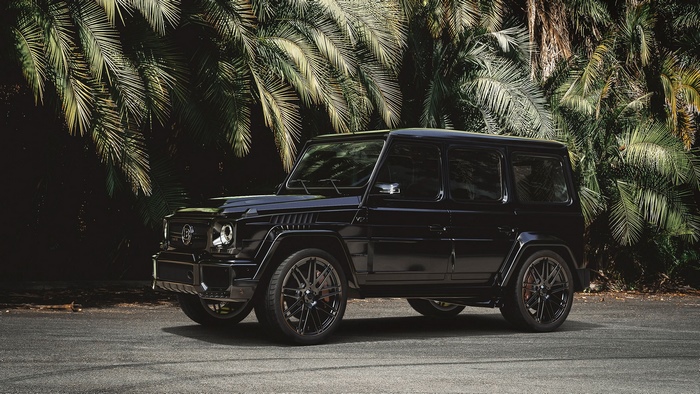 Black Mercedes G-Class SUV parked outdoors