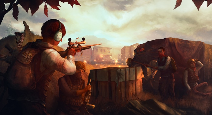 Playerunknown's Battlegrounds characters in combat