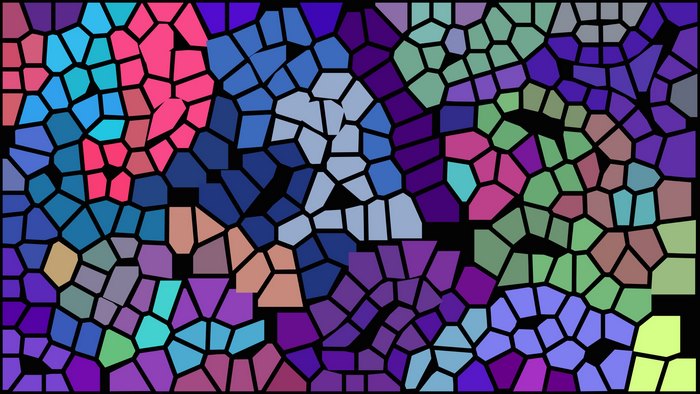 Colorful mosaic abstract art