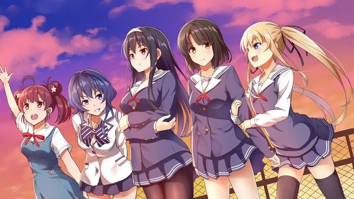 Five girls from Saekano: How to Raise a Boring Girlfriend