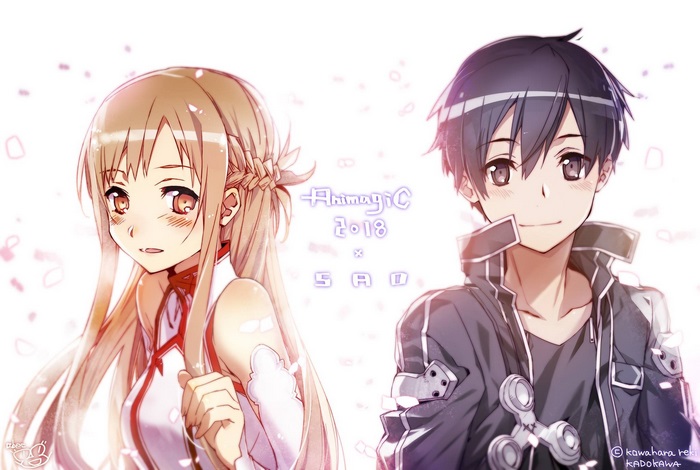 Asuna Yuuki and Kirito from Sword Art Online