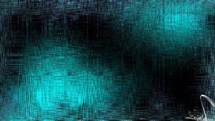 Turquoise and Black Abstract Digital Art