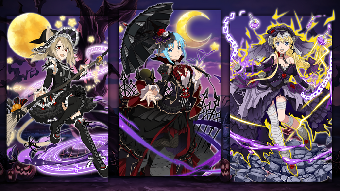 Halloween characters from Sword Art Online: Memory Defrag