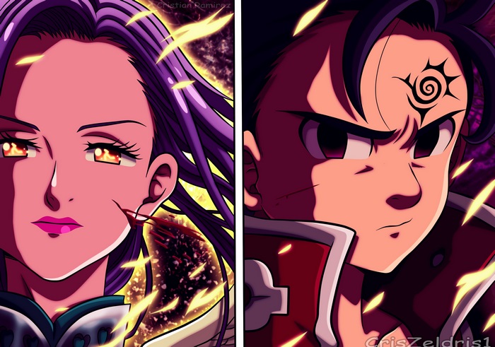 Ludociel and Zeldris from The Seven Deadly Sins