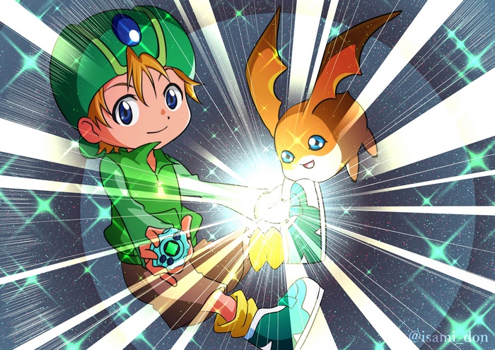 T.K. Takaishi and Patamon from Digimon